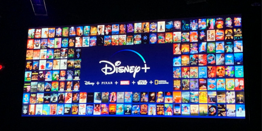 With the feautured movies and tv shows in the backround, Disney+ makes its grand enterance. 