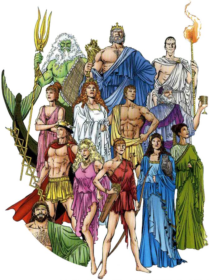 This+picture+shows+the+main+Greek+Gods+and+Goddesses.+This+was+drawn+by+DC+Comics.