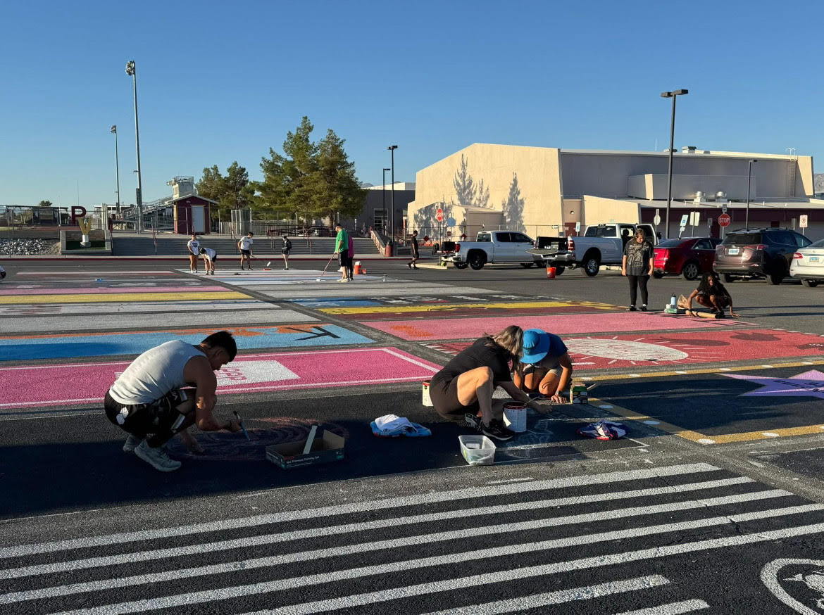 A Look at Pahrump Valley High Schools Senior Parking Spots