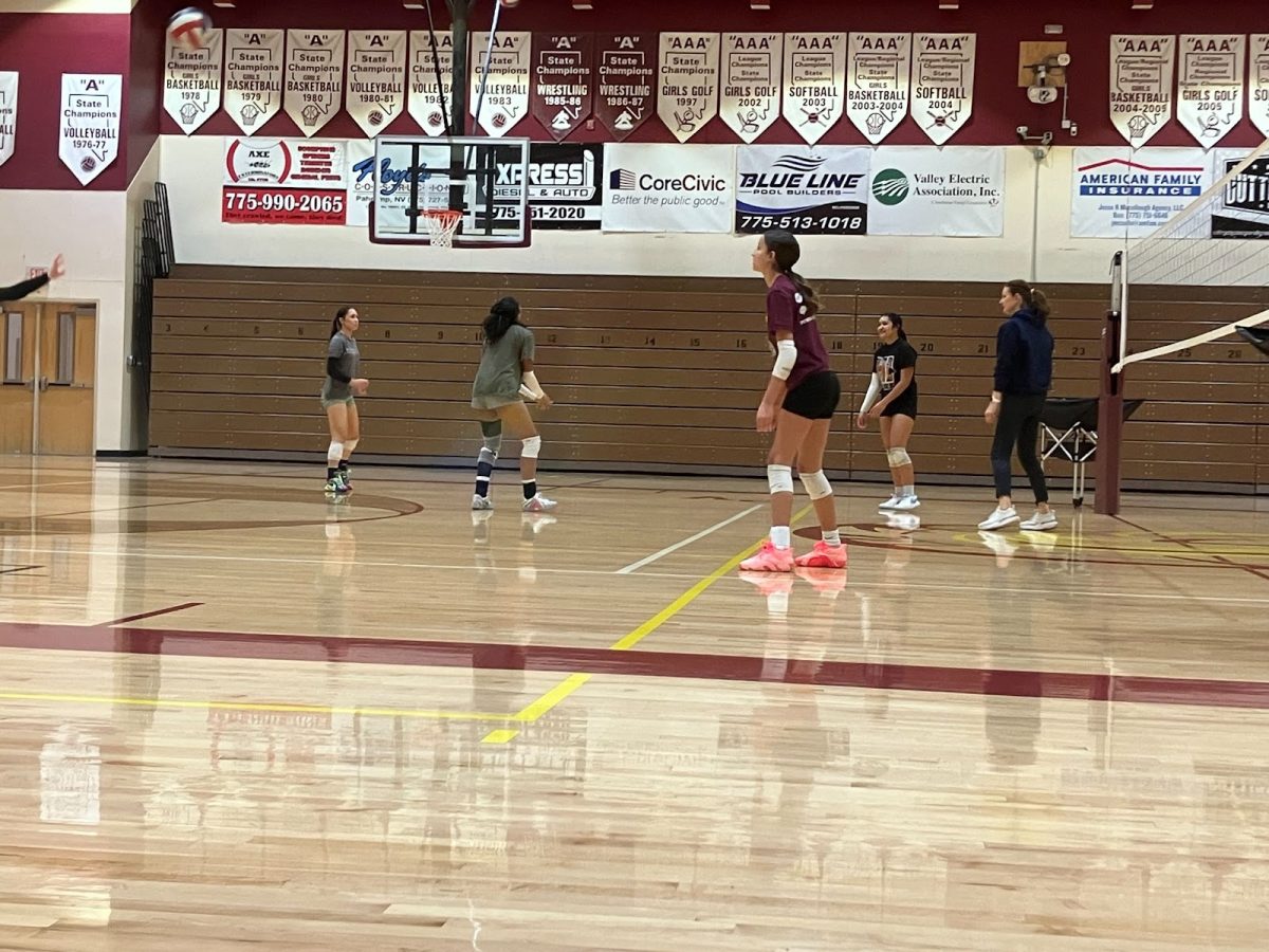 PVVC volleyball club at their practice on Thursday January 22nd