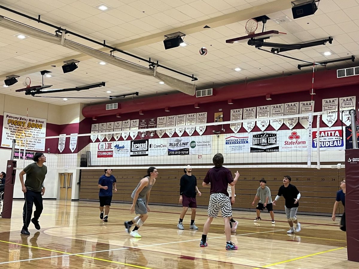 The Pahrump Valley Boys Volleyball Club at their practice on Thursday March 26th