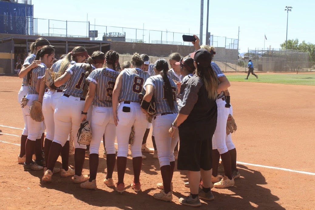 The whole varsity softball team