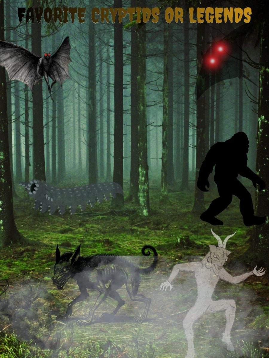 Nobody, but cryptids involved are mothman, bigfoot, Mongolian Death Worm, Cupacobra, Goatman, and The Flying Manta ray